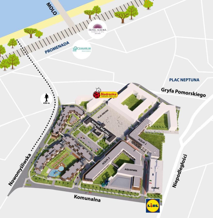 Bel Mare Apartament 128 Z Ogrodkiem Miedzyzdroje Ngoại thất bức ảnh